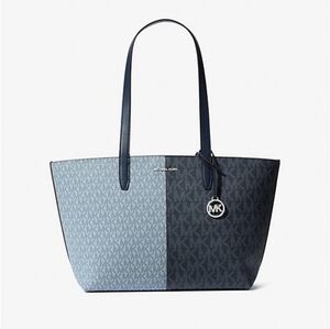 Michael Kors Blue & Grey Tote Bag